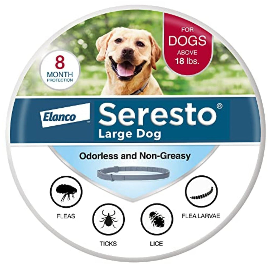 Dog flea and tick collar for replacement timing guide