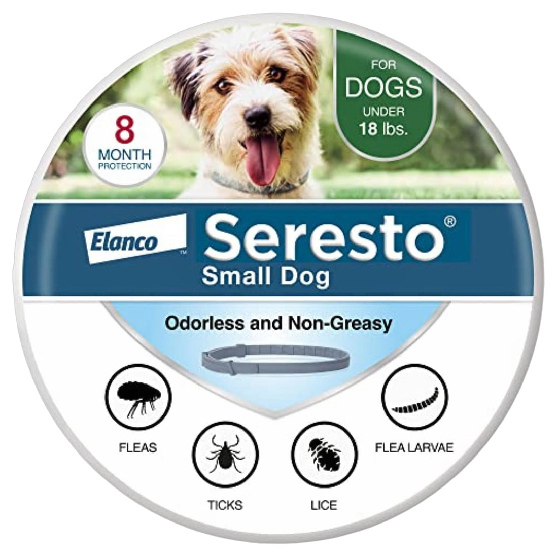Small dog flea and tick collar for size comparison guide