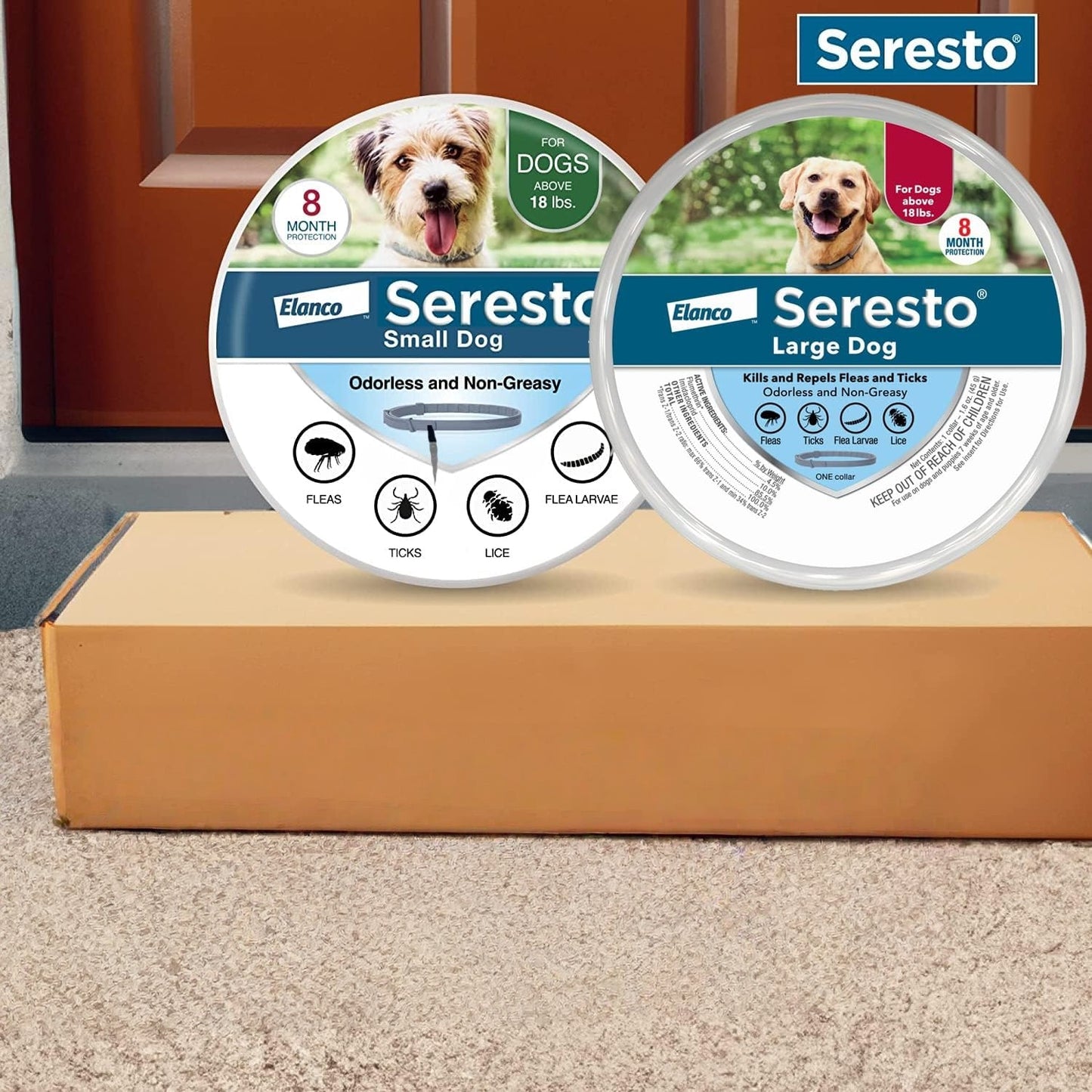 Seresto Flea & Tick Collar for Dogs, Long-Lasting Protection